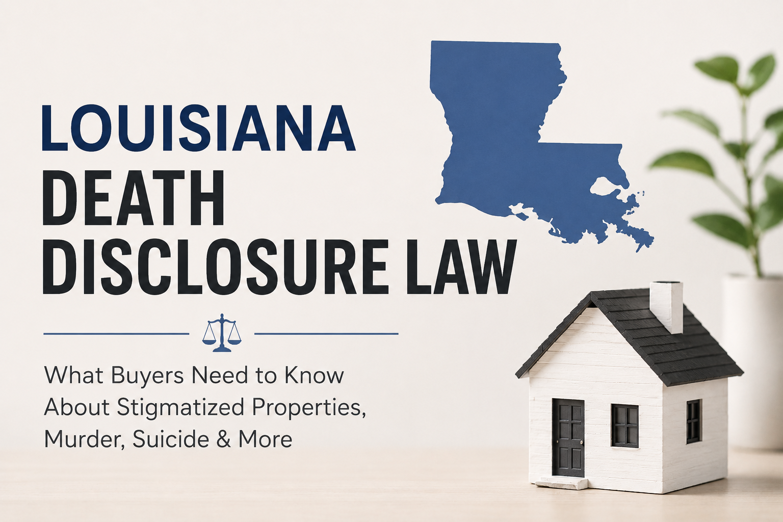 Louisiana Death Disclosure Law: Murder, Suicide, Stigmatized Property & What Buyers Should Know